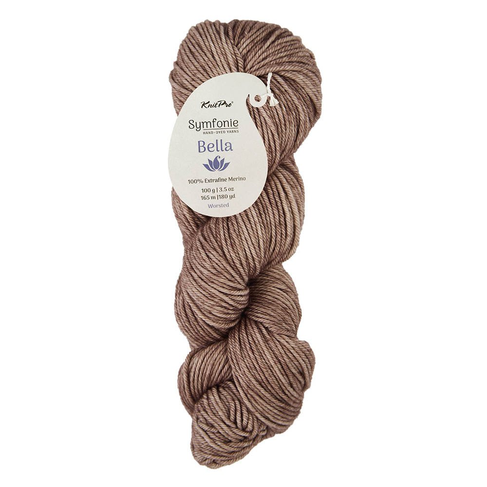 Symfonie Bella Semisolid – Hand-Dyed Superwash Merino Yarn SS4004 Wood Ash | Knitting yarn shop / dzijas veikals
