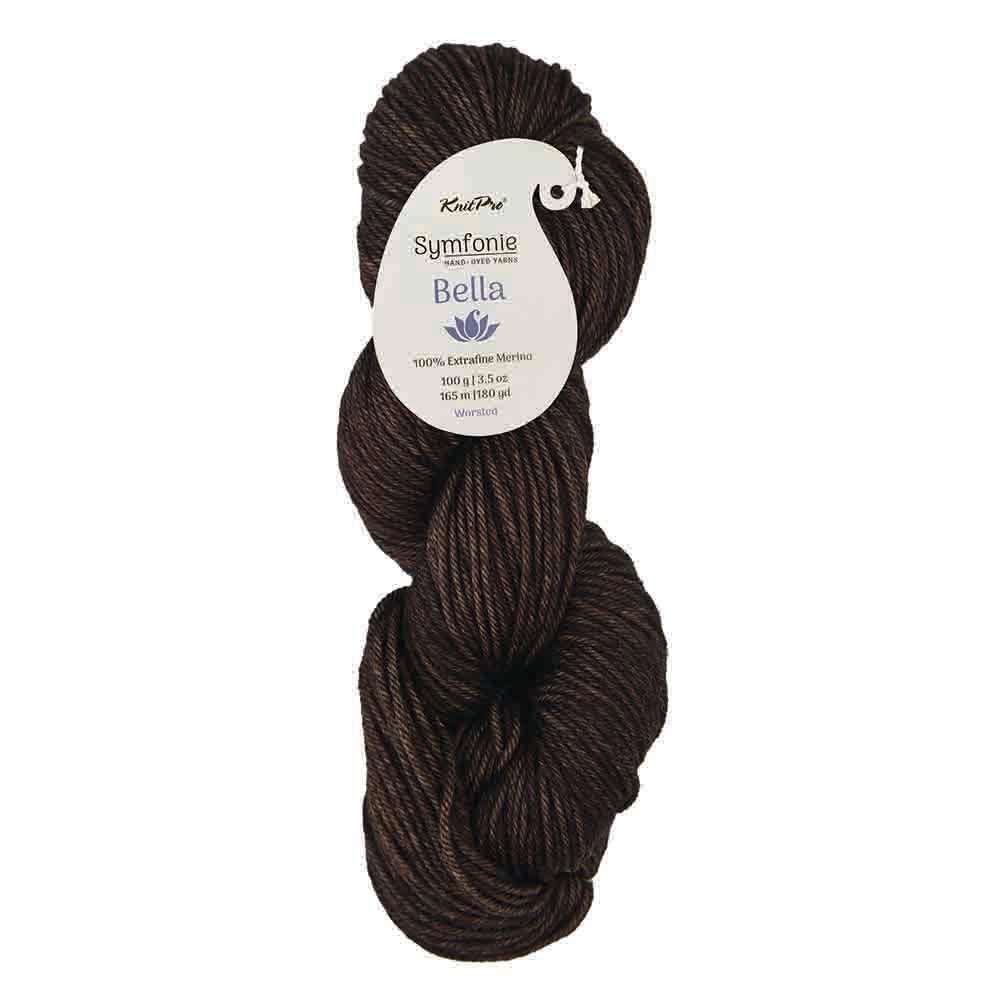 Symfonie Bella Semisolid – Hand-Dyed Superwash Merino Yarn SS4005 Cocoa Bean | Knitting yarn shop / dzijas veikals