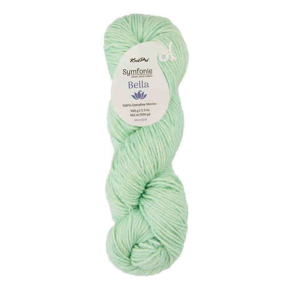 Symfonie Bella Semisolid – Hand-Dyed Superwash Merino Yarn SS4006 Lime Fizz | Knitting yarn shop / dzijas veikals