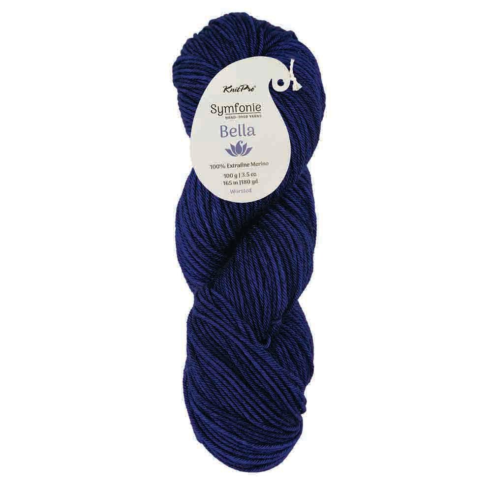 Symfonie Bella Semisolid – Hand-Dyed Superwash Merino Yarn SS4007 Delhi Blue | Knitting yarn shop / dzijas veikals