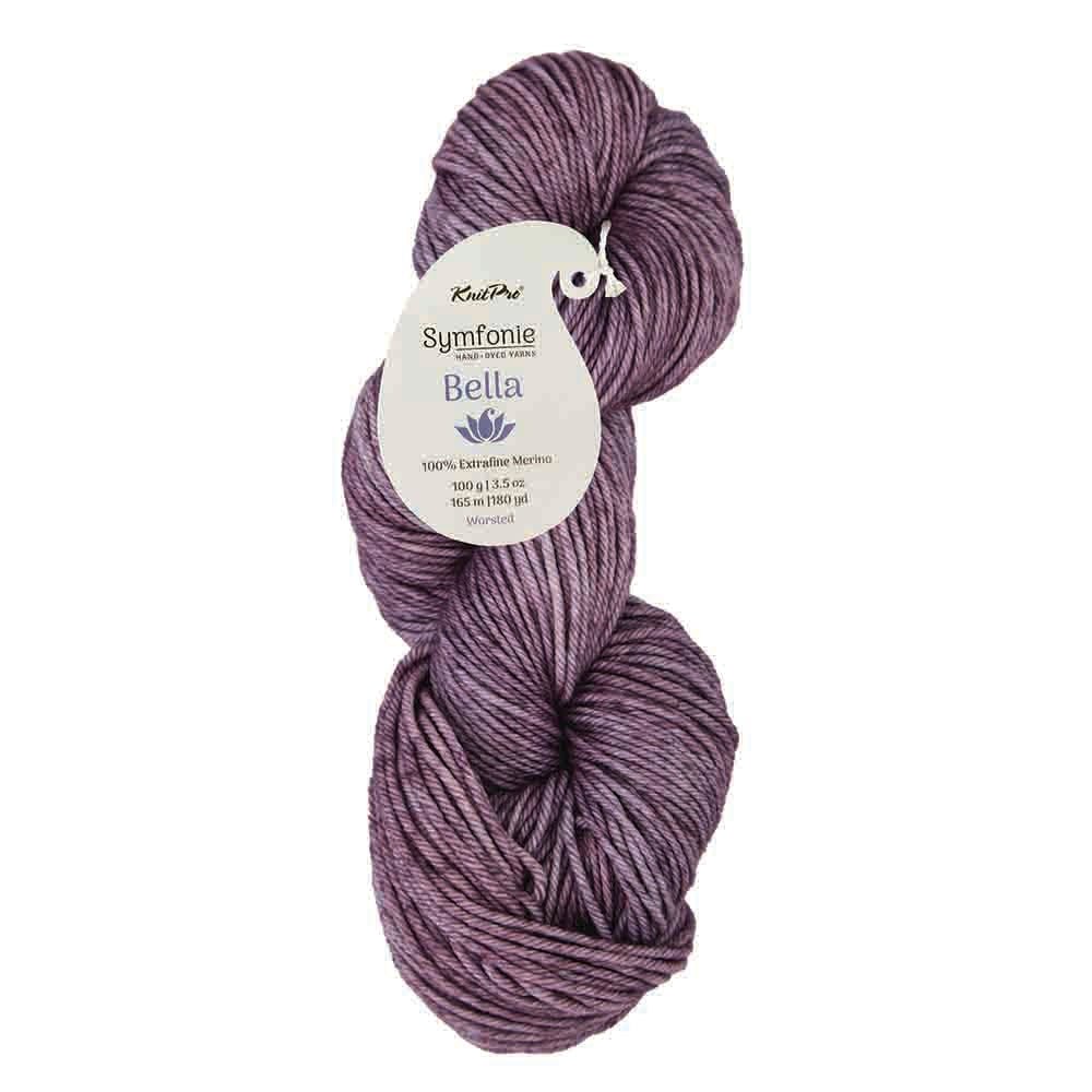 Symfonie Bella Semisolid – Hand-Dyed Superwash Merino Yarn SS4012 Purple Sea Grass | Knitting yarn shop / dzijas veikals