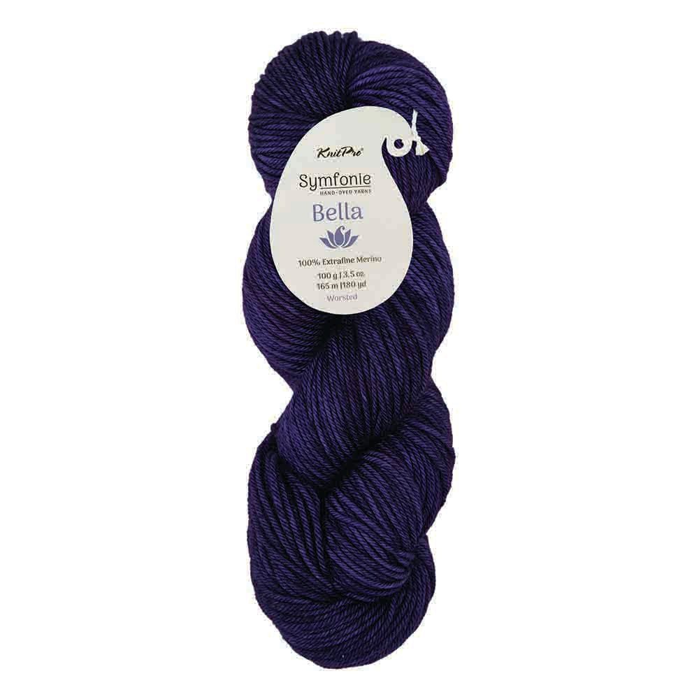 Symfonie Bella Semisolid – Hand-Dyed Superwash Merino Yarn SS4013 Aubergine | Knitting yarn shop / dzijas veikals
