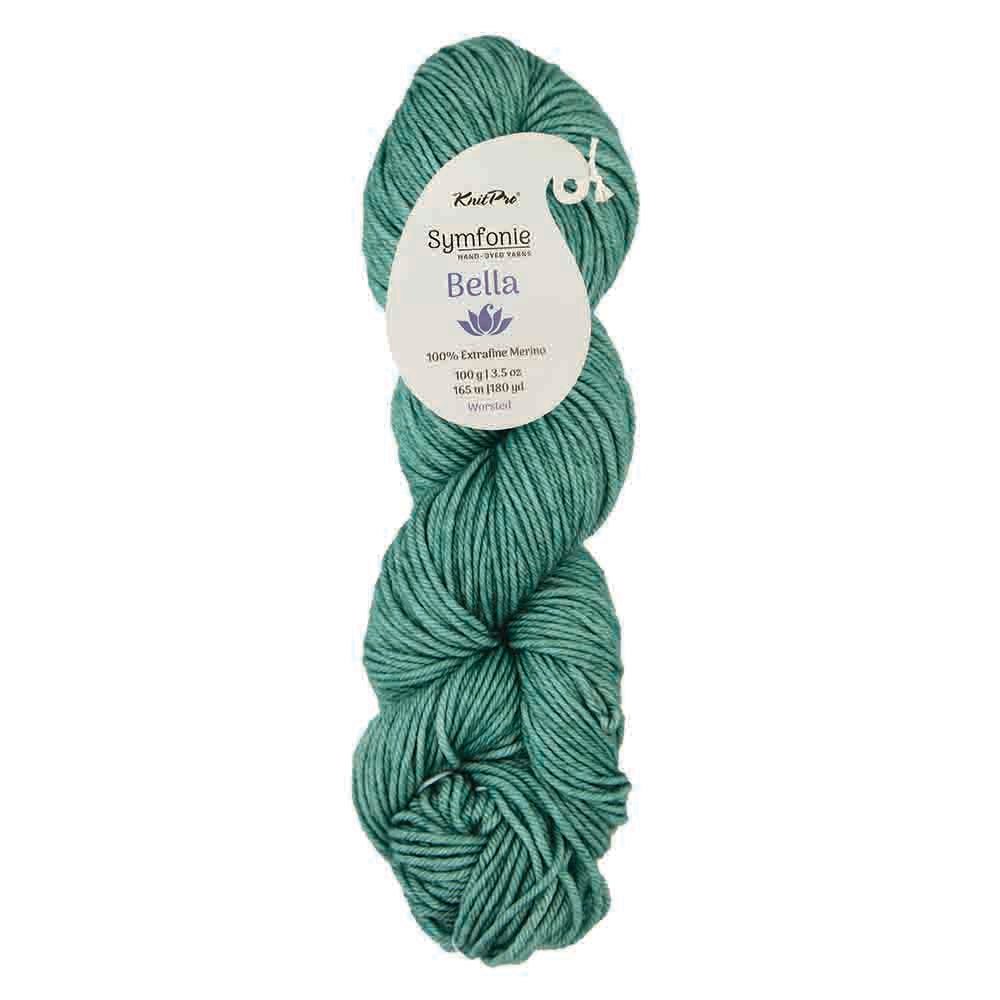 Symfonie Bella Semisolid – Hand-Dyed Superwash Merino Yarn SS4017 Sage | Knitting yarn shop / dzijas veikals
