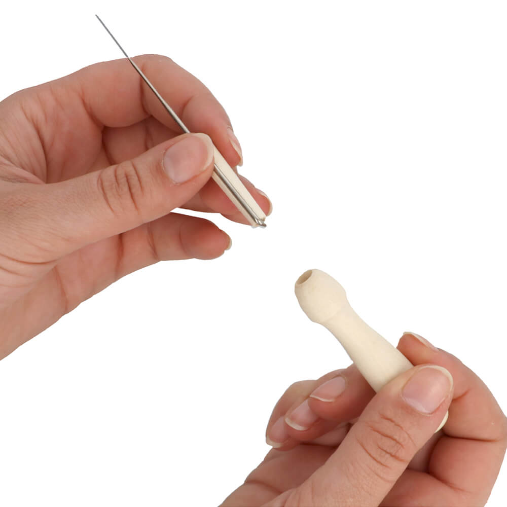 Tulip Wooden grip for 1 needle | Knitting yarn shop / dzijas veikals