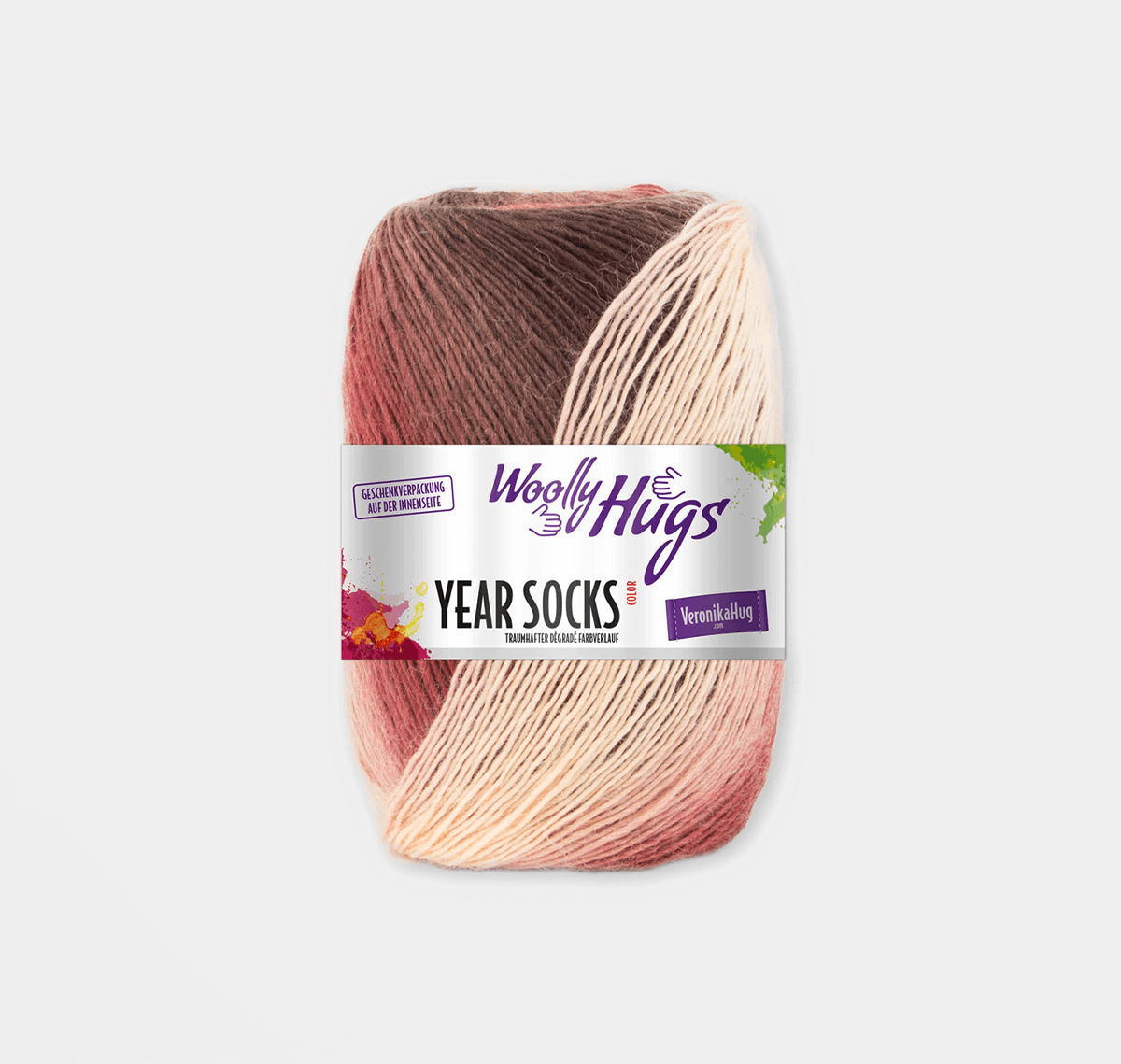 WOLLY HUGS Year Socks Yarn with Degrade Effect 02 | Knitting yarn shop / dzijas veikals