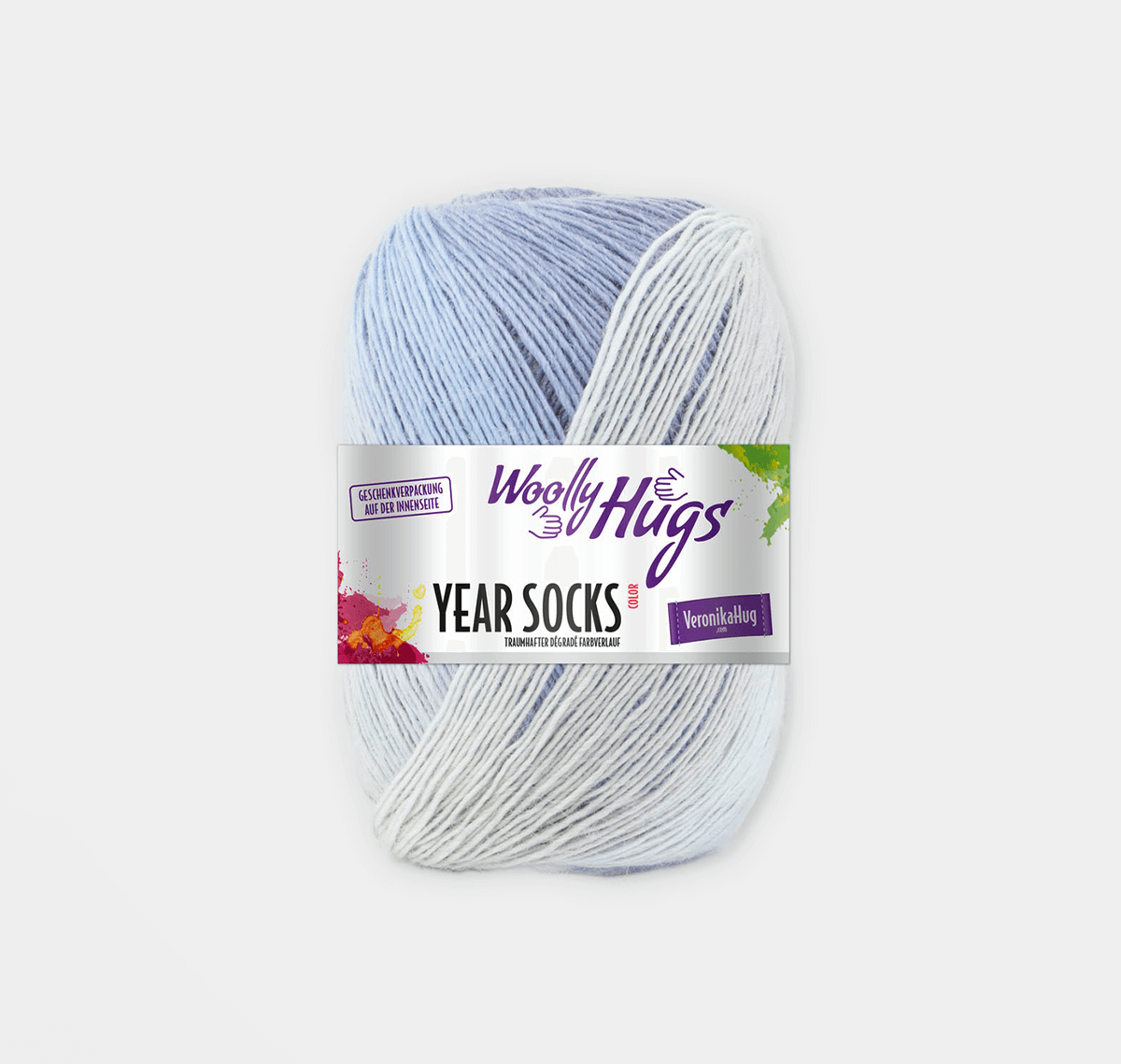 WOLLY HUGS Year Socks Yarn with Degrade Effect 06 | Knitting yarn shop / dzijas veikals