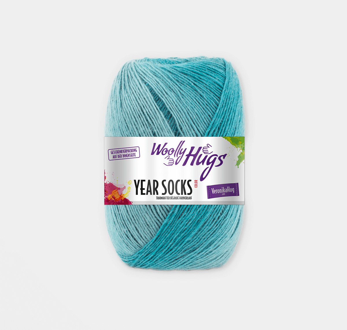 WOLLY HUGS Year Socks Yarn with Degrade Effect 08 | Knitting yarn shop / dzijas veikals