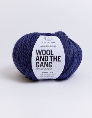 WOOL AND THE GANG Alpachino Merino Midnight Blue | Knitting yarn shop / dzijas veikals