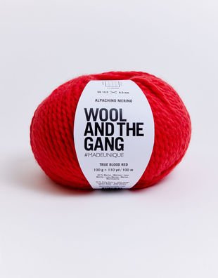 WOOL AND THE GANG Alpachino Merino True Blood Red | Knitting yarn shop / dzijas veikals