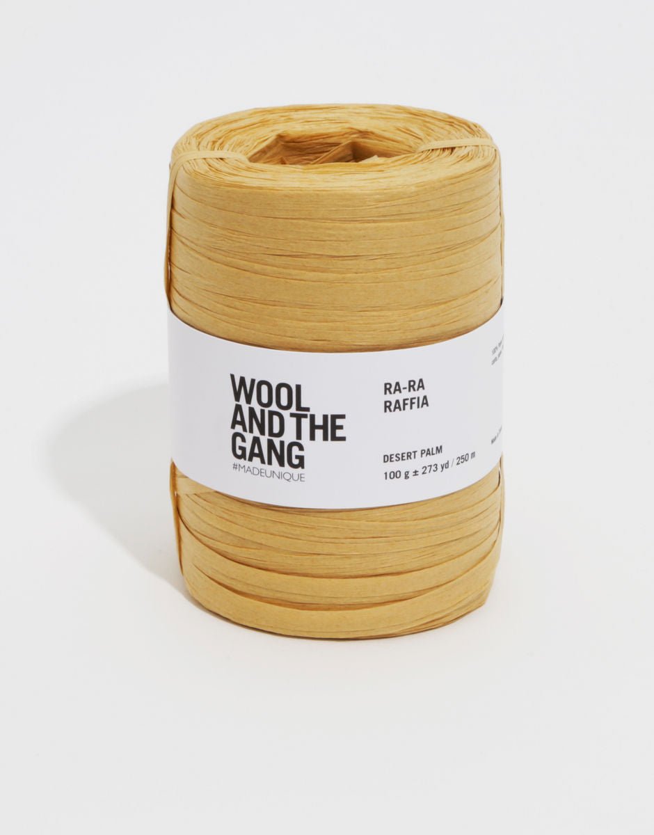 WOOL AND THE GANG Ra - Ra RAFFIA Desert Palm | Knitting yarn shop / dzijas veikals