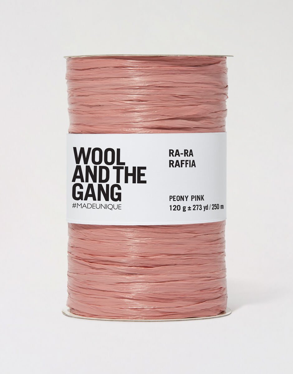 WOOL AND THE GANG Ra - Ra RAFFIA Peony Pink | Knitting yarn shop / dzijas veikals