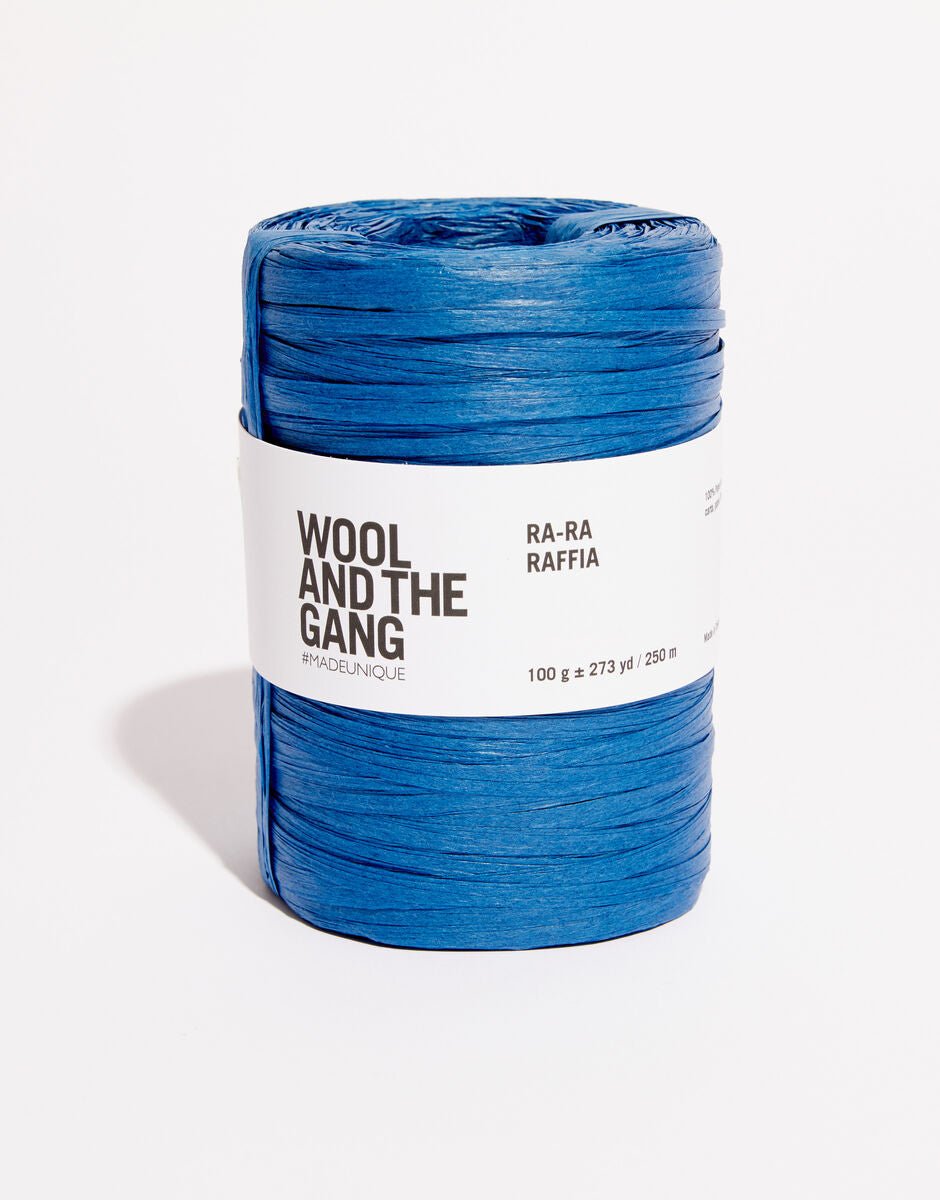 WOOL AND THE GANG Ra - Ra RAFFIA Riviera Blue | Knitting yarn shop / dzijas veikals