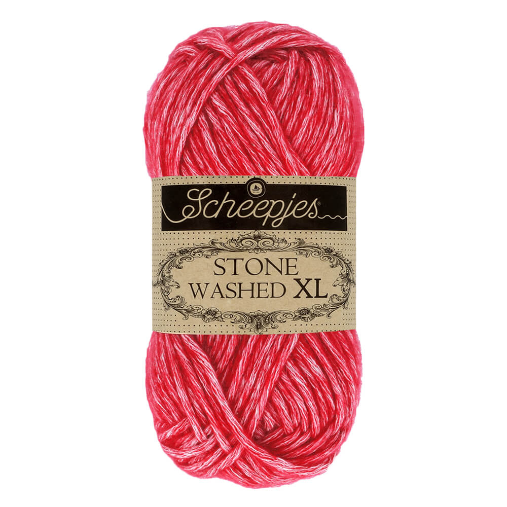Scheepjes Stone Washed XL, 50g 847 Red Jasper | Knitting yarn shop / dzijas veikals