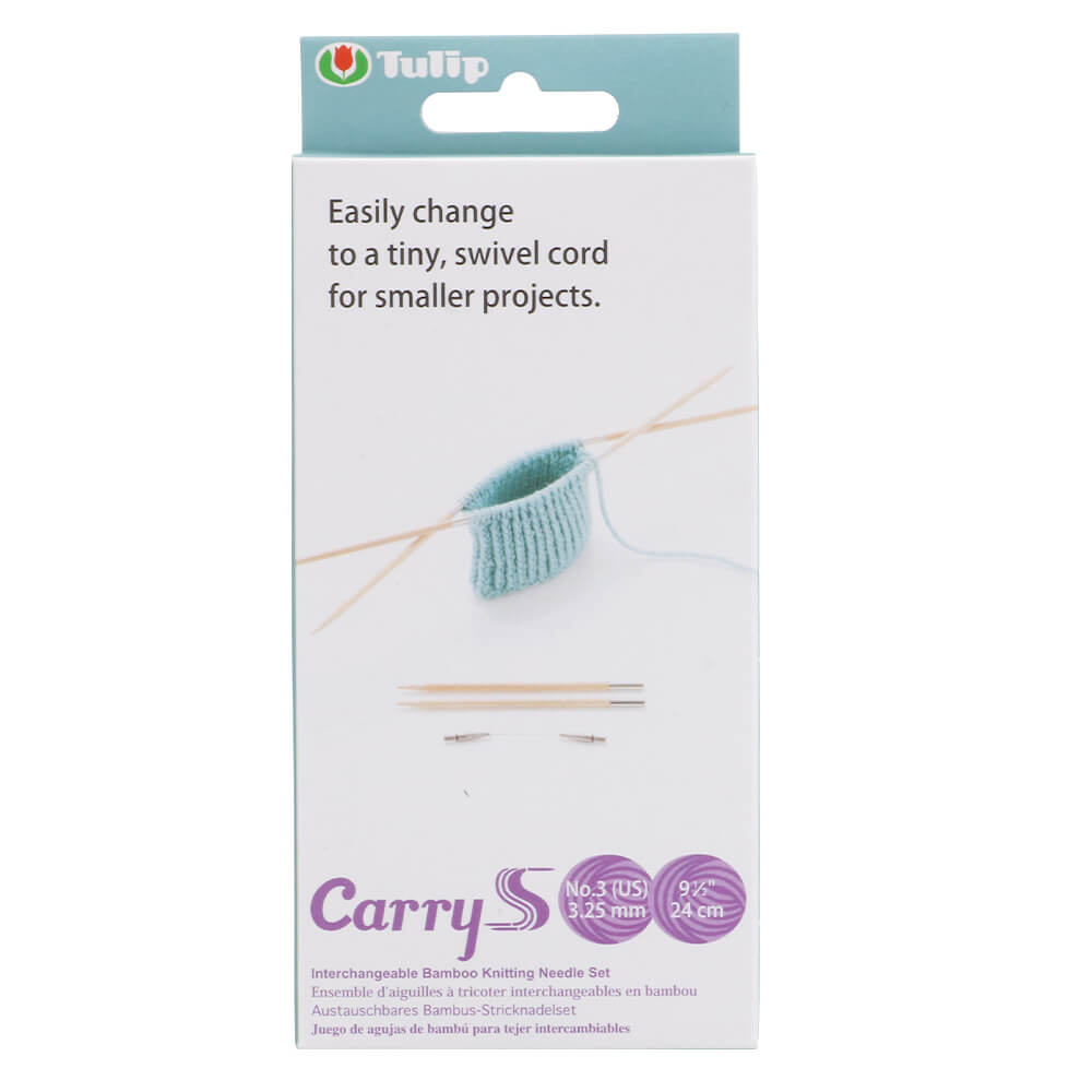 Tulip CarryS interchang. knitting needles set bamboo | Knitting yarn shop / dzijas veikals