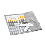 Tulip Etimo crochet hook set royal silver | Knitting yarn shop / dzijas veikals