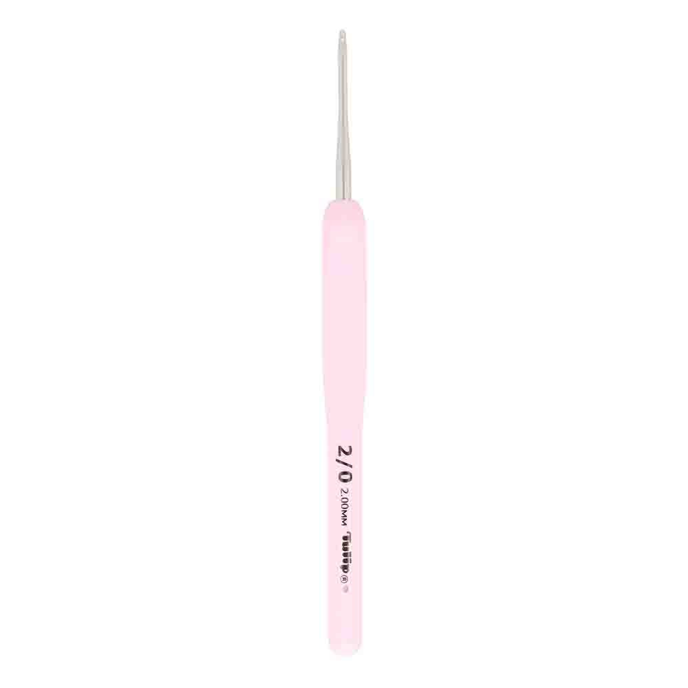 Tulip Etimo Rose crochet hook steel soft grip, sizes from 2.0 mm to 6.5 mm 2.00 | Knitting yarn shop / dzijas veikals