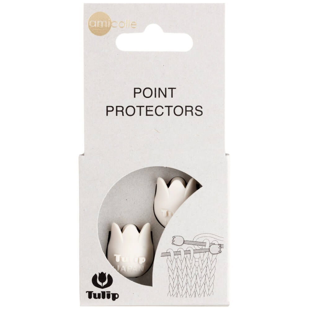 Tulip Point protectors large white | Knitting yarn shop / dzijas veikals
